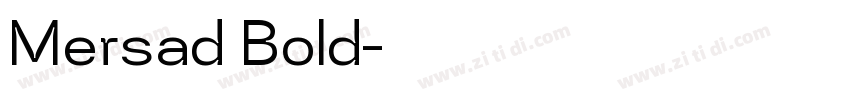 Mersad Bold字体转换
